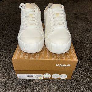 Dr. Scholl's Women's White “Time Off Max” Platform sneakers